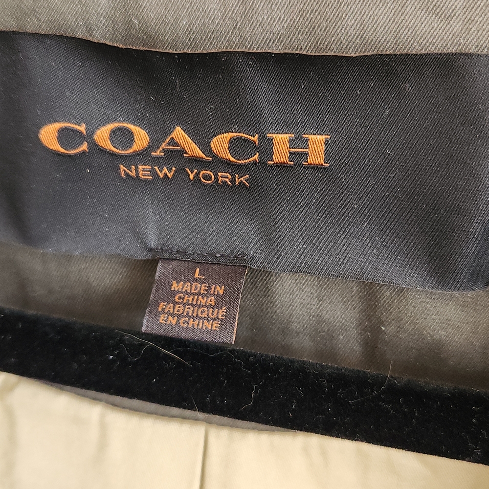 Coach Cotton Field Jacket Moto Style - image 2